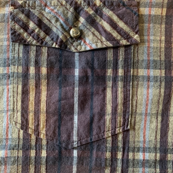 Quick Reflex Brown Plaid Mens Dress Shirt 3XT - Picture 3 of 13